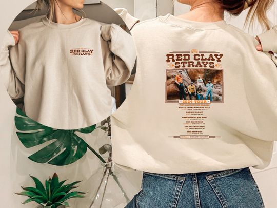 Red Clay Strays Tour Sweatshirt, Concert Crewneck, The Red Clay Strays Merch