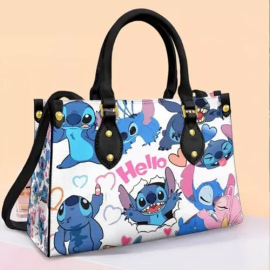 Personalized Stitch Disney Handbag Wallet, Mother's Day Disney Shoulder Bag