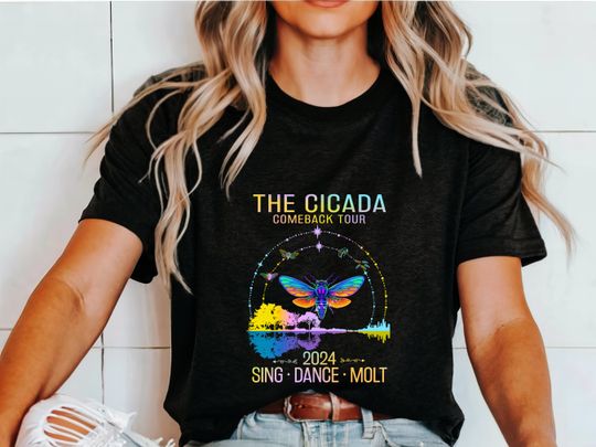 Cicada Shirt 2024 Cicada Reunion Tee Funny Cicada Concert T-shirt