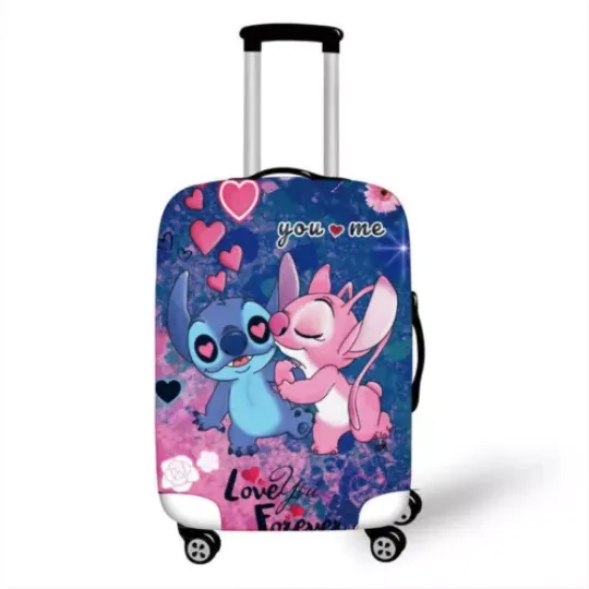 Angel Kissing Stitch Couple Matching Love You Forever Luggage Cover