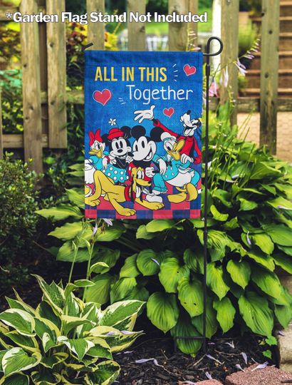 All In This Together, Disney Mickey and Friends Together Garden Flag