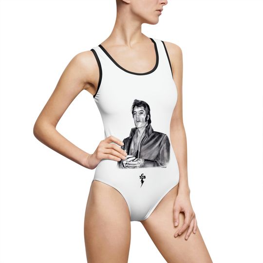 Elvis Presley King of Rock and Roll One-Piece Swimsuit