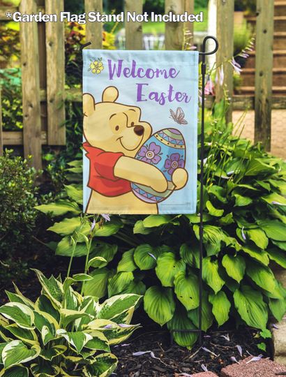 Disney, Welcome Easter Winnie the Pooh Garden Flag