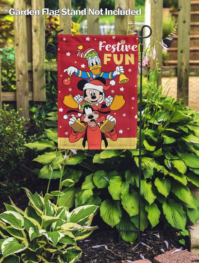 Disney Festive Fun Friends Garden Flag