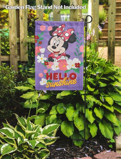 Disney Hello Sunshine Minnie MouseGarden Flag