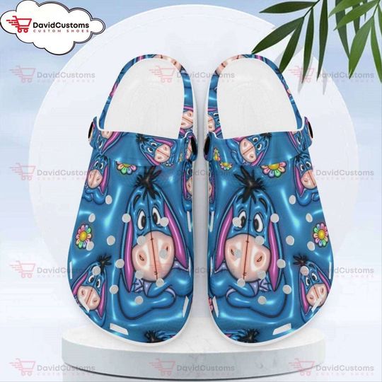 Disney Eeyore from Winnie the Pooh Clogs Shoes