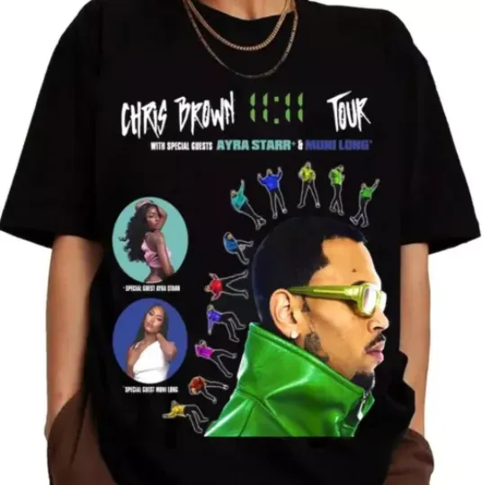 Chris Brown 2024 Concert Shirt, 11 11 Tour 2024 Shirt