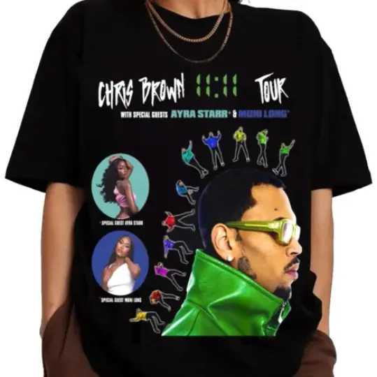 Chris Brown 11:11 Tour 2024 Shirt, Chris Brown Shirt, Chris Brown 2024 Concert