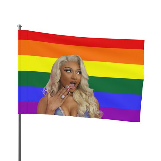 Megan Thee Stallion - Rainbow Flag - Funny Meme