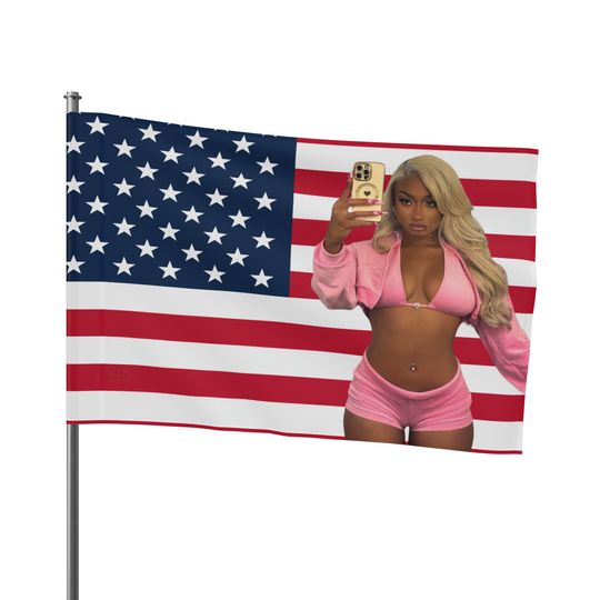 Megan Thee Stallion - American Flag - Funny Meme