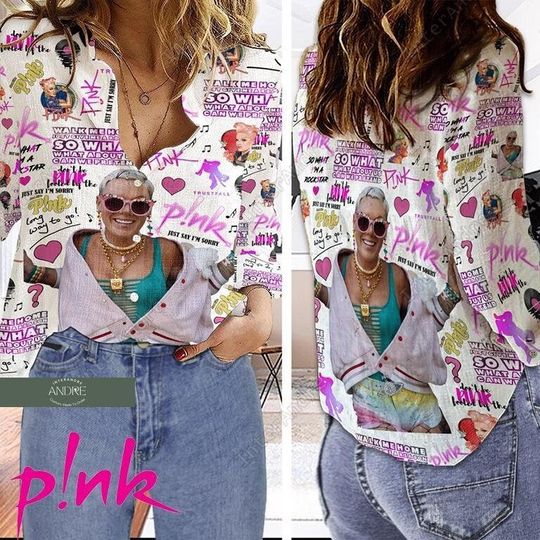 P!nk Linen Shirt, Pink Singer Summer Carnival 2024 Tour Shirt