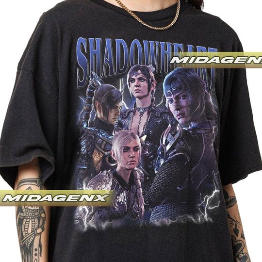 Limited Shadowheart Baldurs Gate 3 Vintage T-Shirt, Gift For Women and Man Unisex T-Shirt