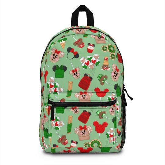 Mouse Ears Christmas Snacks Backpack, Holiday Backpack, Disney Christmas Park Backpack