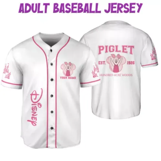 Personalized Piglet Est 1926 Hundred Acre Woods Baseball Jersey Shirt