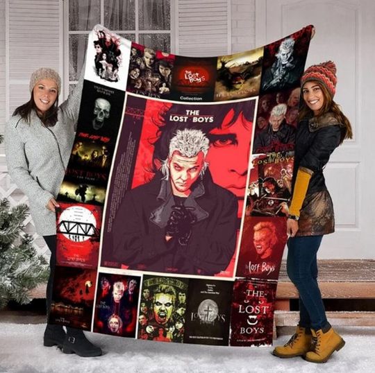 Lost Boys Retro Vampire 80s Movie Custom Fleece Blanket, Christmas Birthday Gifts For Fans