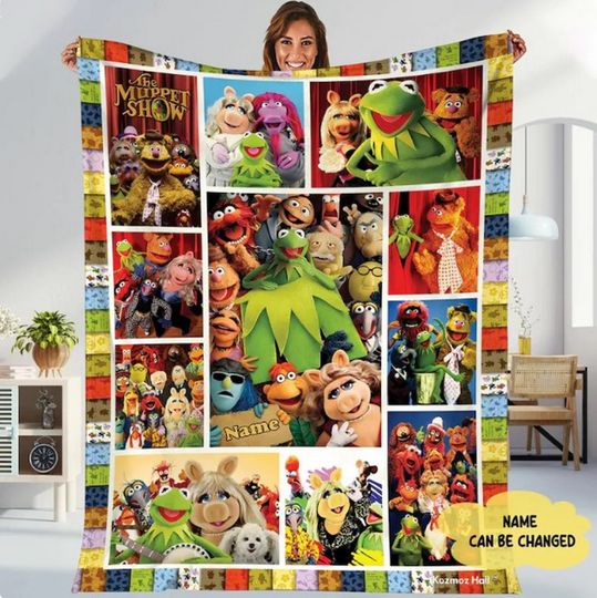 The Muppet Christmas Carol Fleece Blanket, Christmas Gift for Kids