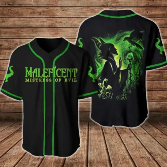 Maleficent Mistress Of Evil Villains Fans Mother's Day Baseball Jersey Shirt
