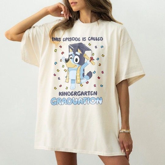 Custom BlueyDad Graduation Shirt, Personalized BlueyDad School, BlueyDad Kindergarten Shirt, Family Matching Shirt