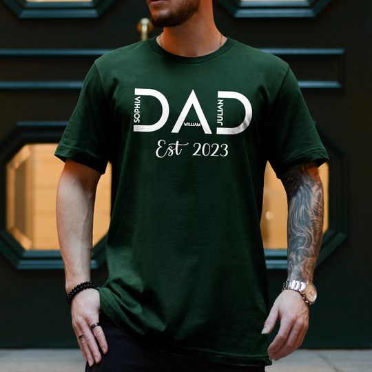 Personalized Dad Shirt, Custom shirt with kid names, Trending Sweater, Gift For Him, Gift For Dad, Shirt For Grandpa
