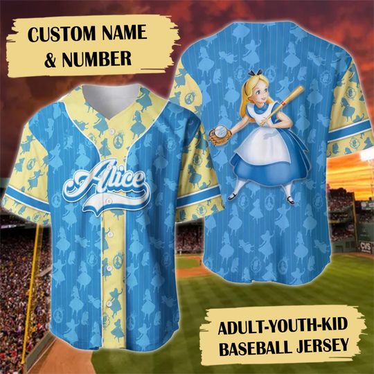 Personalized Girl Get Lost Movie Baseball Jersey, Custom Name The Hitter Girl Baseball Jersey