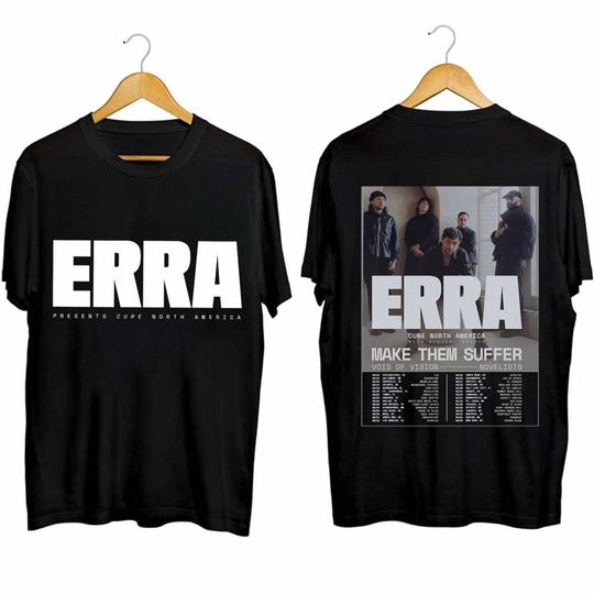 Erra Cure 2024 North American Tour Shirt, Erra Band Fan Shirt, Erra 2024 Concert Shirt,