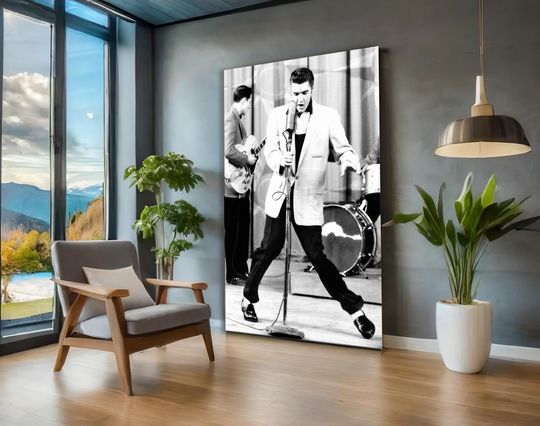 Elvis Presley  Rock and Roll Canvas Wall Art