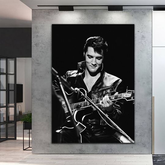 Elvis Presley Canvas Wall Art, King of Rock Elvis Presley