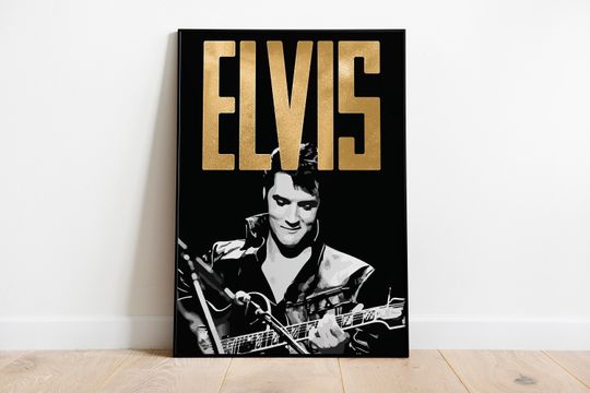 Elvis Presley Poster,  Music Art, Home Decor, Wall Art
