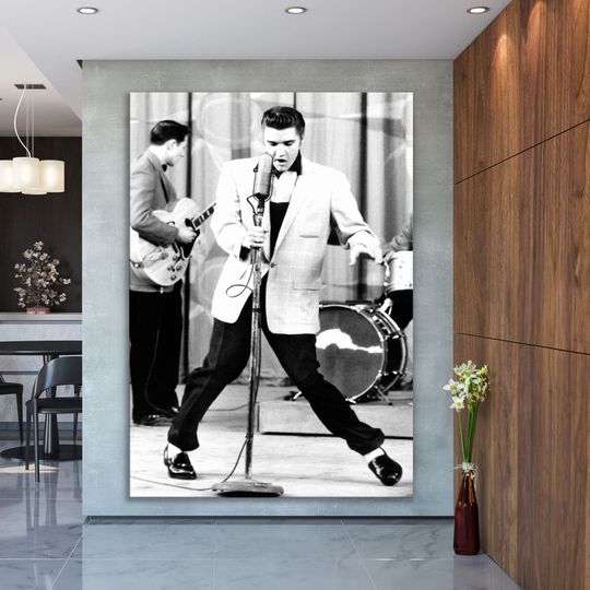 Elvis Presley  Rock and Roll Canvas Wall Art Print