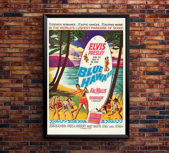 Blue Hawaii - Elvis Presley - 1961 - Movie Poster - US Version