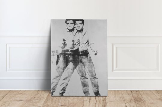 Andy Warhol Print, Celebrity Art Print Double Elvis