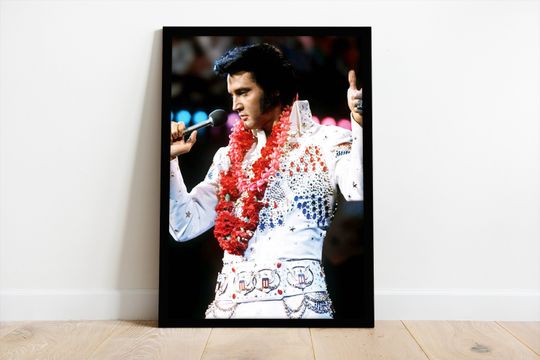 Poster of Elvis Presley during "Aloha From Hawaii Via