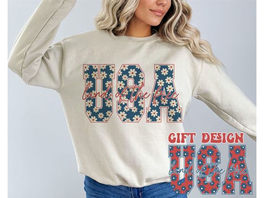 Usa Land Of The Free Sweatshirt, USA Sweatshirt