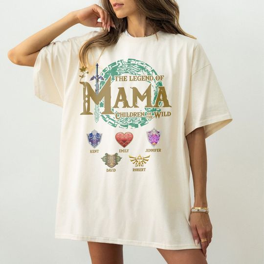 Personalized The Legend Of Mom T-Shirt, Zelda Mom Shirt, Zelda Link Shirt, Breath Of The Wild Shirt,