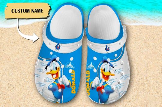 Custom Duck Clog, Mouse Movie Clogs, Funny Duck Sandals, Duck Sandals