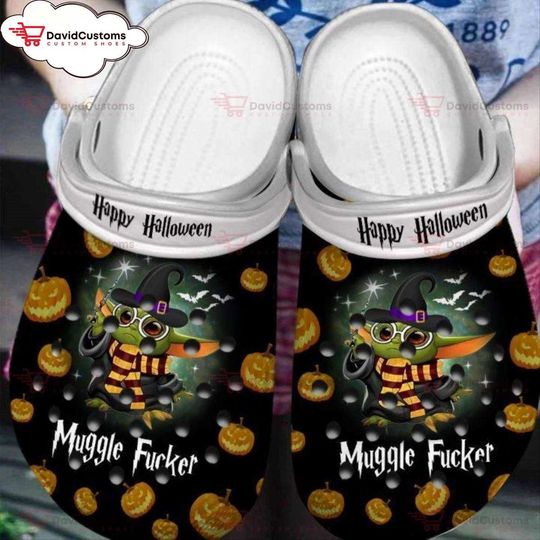 Baby Yoda Star Wars Harry Potter Adults  Clog Shoes  ,Custom Clogs, Personalized Clogs