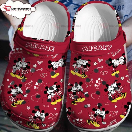 Cartoon Comfort Mickey Minnie 3D Clog Shoes ,Custom Clogs, Personalized Clogs