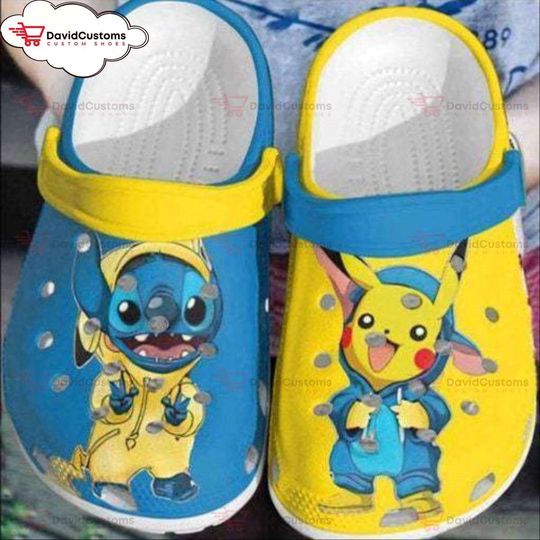 Cartoon Shoes,  Shoes Stitch, Gift Birthday ,Custom Clogs, Personalized Clogs