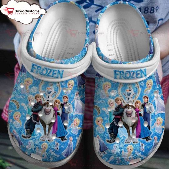 Cartoon Frozen Inspired Footwear Men Women Kids ,Custom Clogs, Personalized Clogs