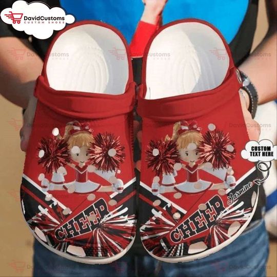Cheerleader Personalized Cheer Up Classic Clogs  Shoes,Custom Clogs, Personalized Clogs
