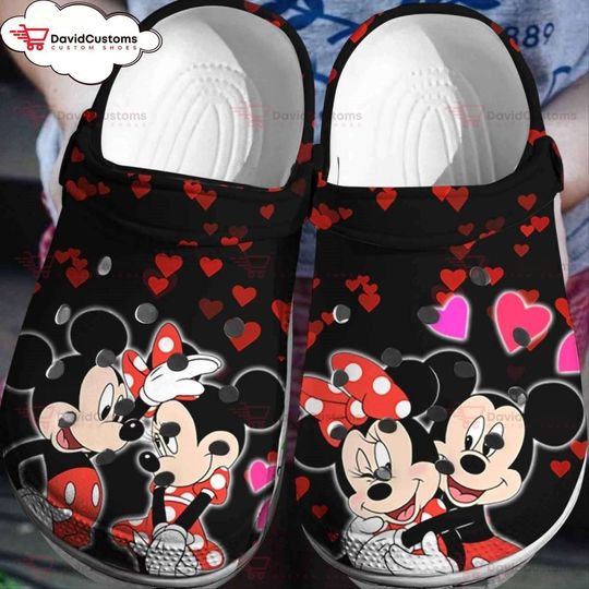 Classic Characters Mickey Minnie  3D Clogs,Custom Clogs, Personalized Clogs