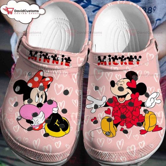 Classic Characters, Endless Fun Mickey Minnie  3D Clog Shoes, Unisex Classic Clogs, Personalized Clogs