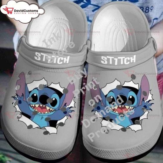 Classic Clogs Featuring the Adorable Character Stitch,Custom Clogs, Personalized Clogs