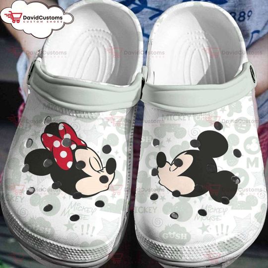 Classic Characters, Modern Twist Mickey Minnie  3D Clog Shoes,Custom Clogs, Personalized Clogs