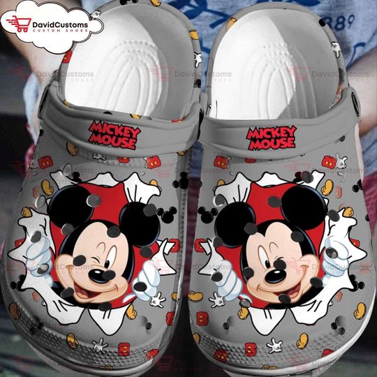 Disney Fan Favorite Mickey Mouse 3D Clog Shoes, Personalized Clogs