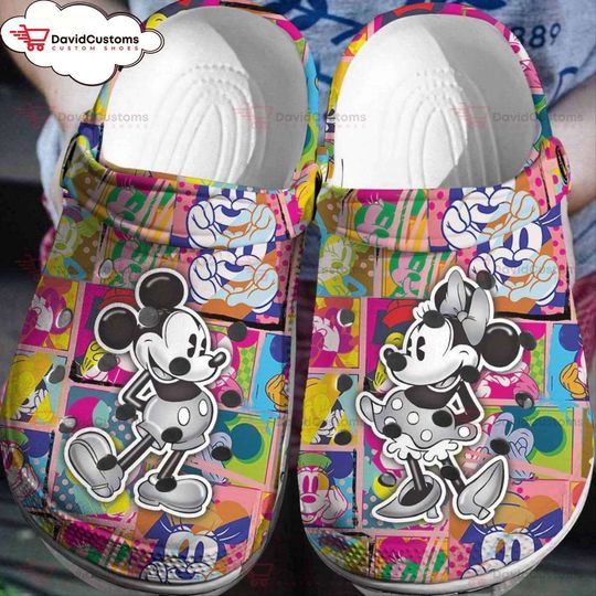 Disney Fashion Adventure Mickey Minnie  3D Clog Shoes , Personalized Clogs