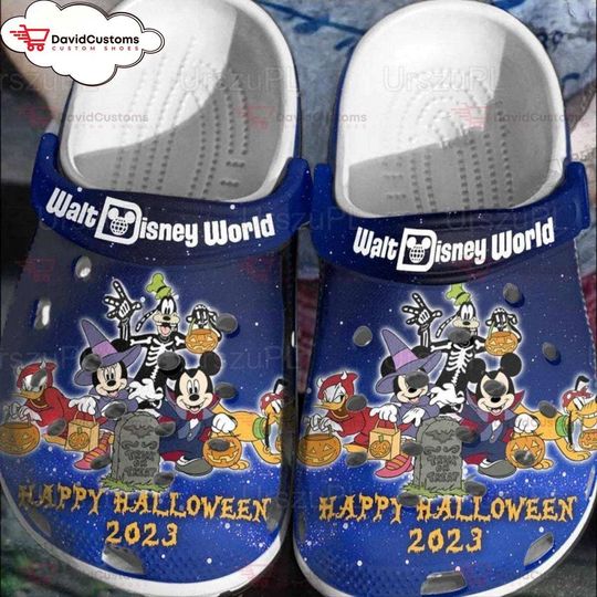 Disney Mickey Friends Halloween Unisex Clogs Sandals Design Gift, Personalized Clogs