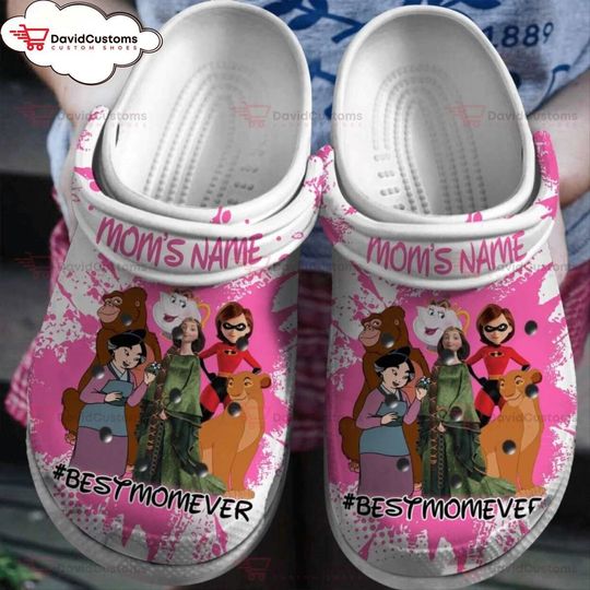 disney Mother Day  Clogs Shoes Comfortable, Personalized Clogs