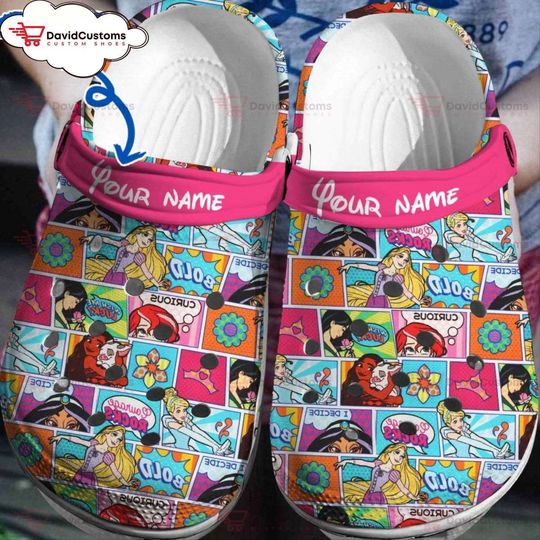 Disney Princess  3D Clog Shoes, Personalized Clogs