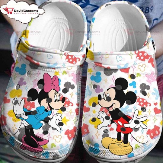 Disney Fashion Statement Mickey Minnie  3D Clog Shoes , Personalized Clogs